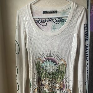 ED Hardy long sleeve shirt/dress